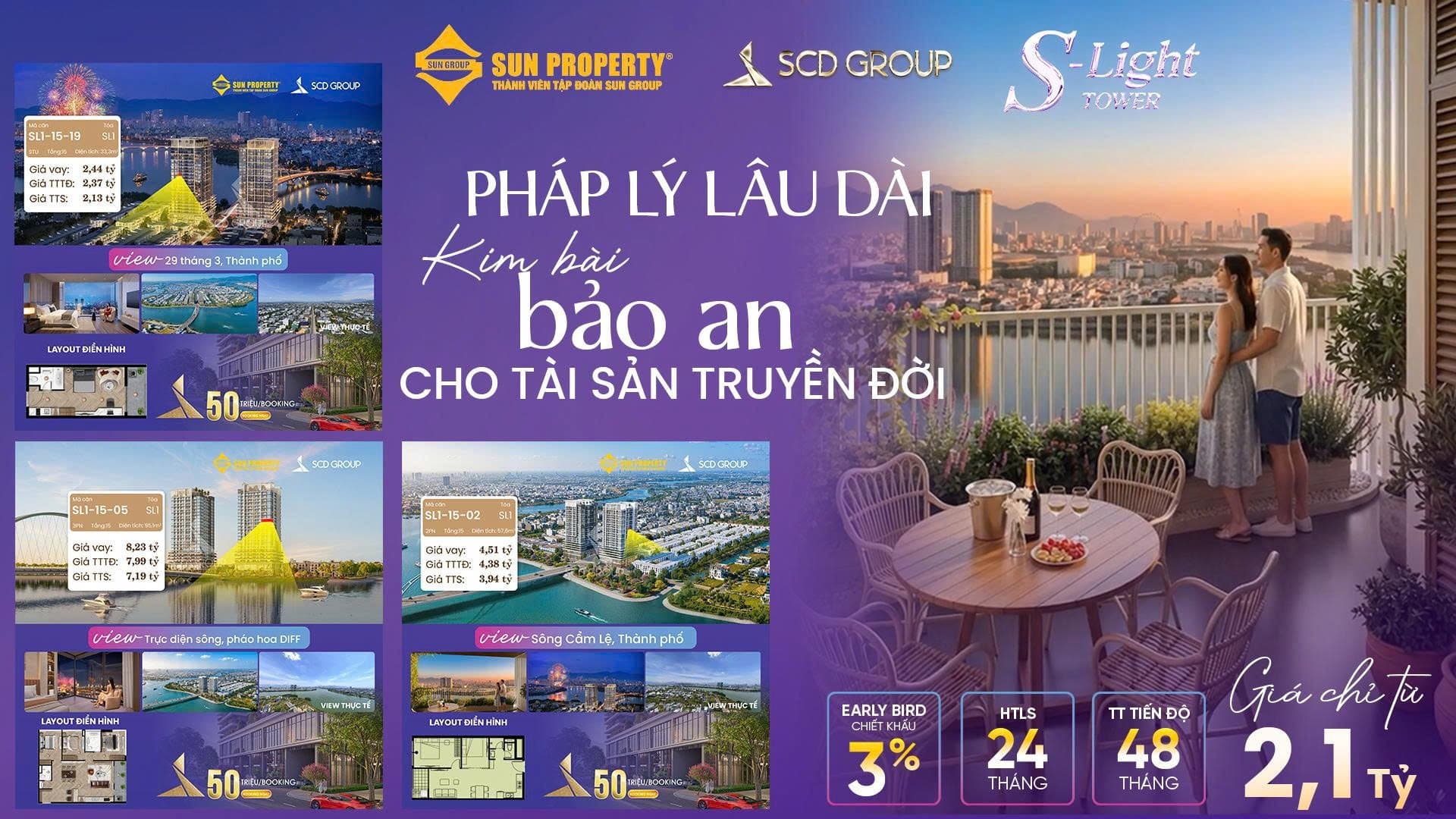 S-Light Tower – Căn hộ sở hữu lâu dài, nền tảng đầu tư bền vững tại Nam Đà Nẵng