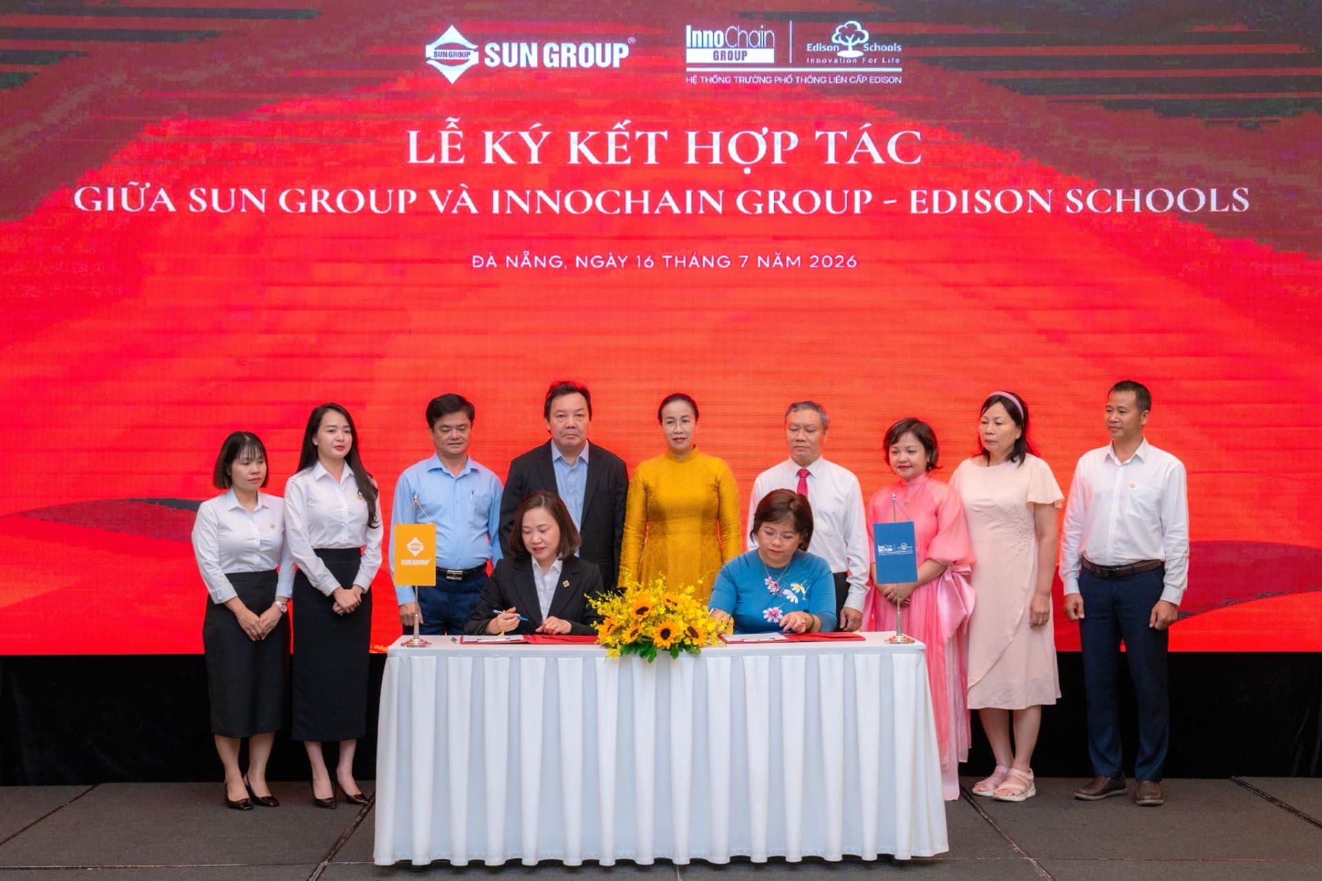 Sun Group và Innochain Group ký kết hợp tác phát triển hệ thống giáo dục tại Sun Riverpolis.