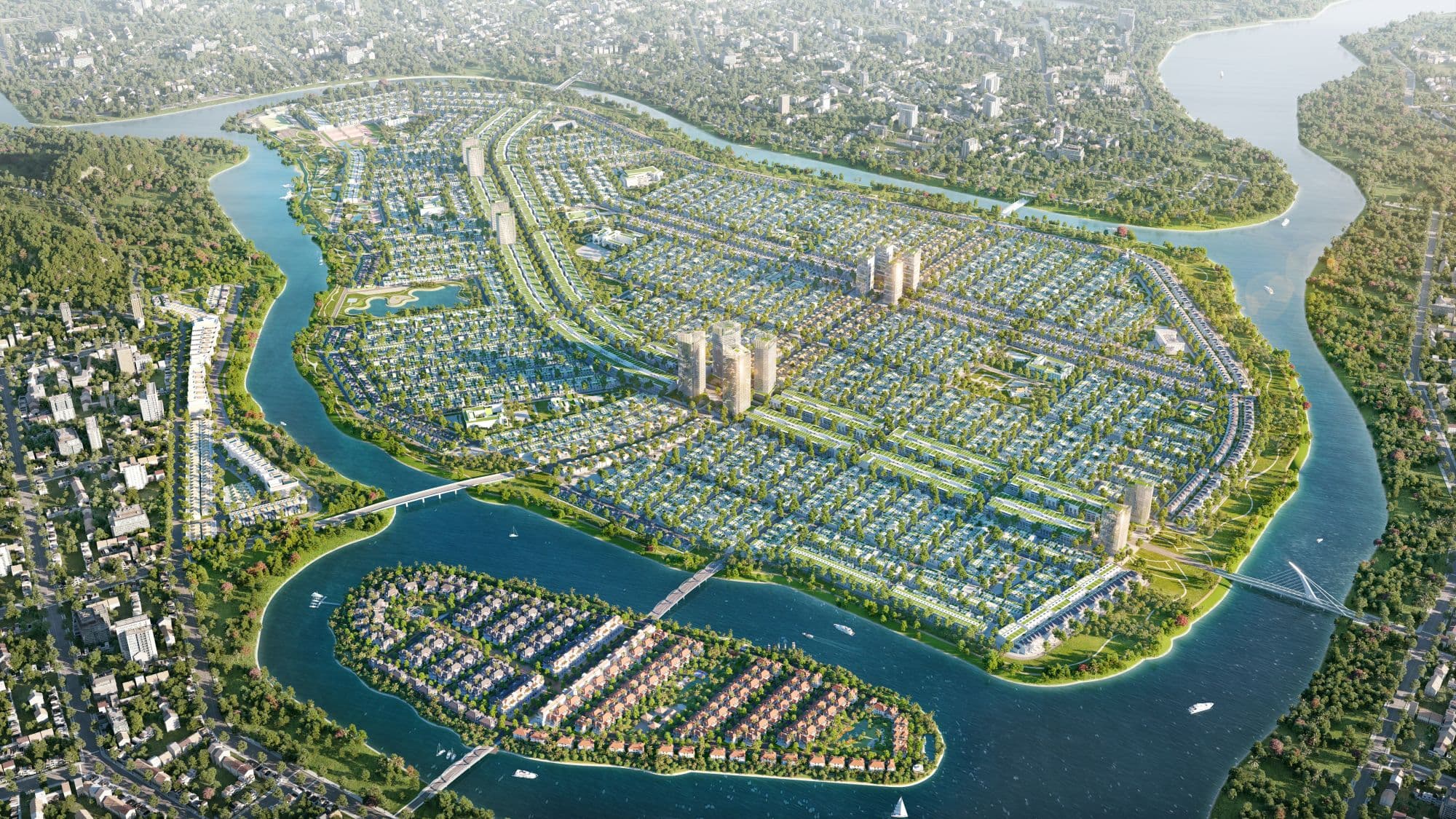 Khu đô thị Sun Riverpolis được quy hoạch theo định hướng phát triển đô thị sinh thái văn minh, hiện đại.