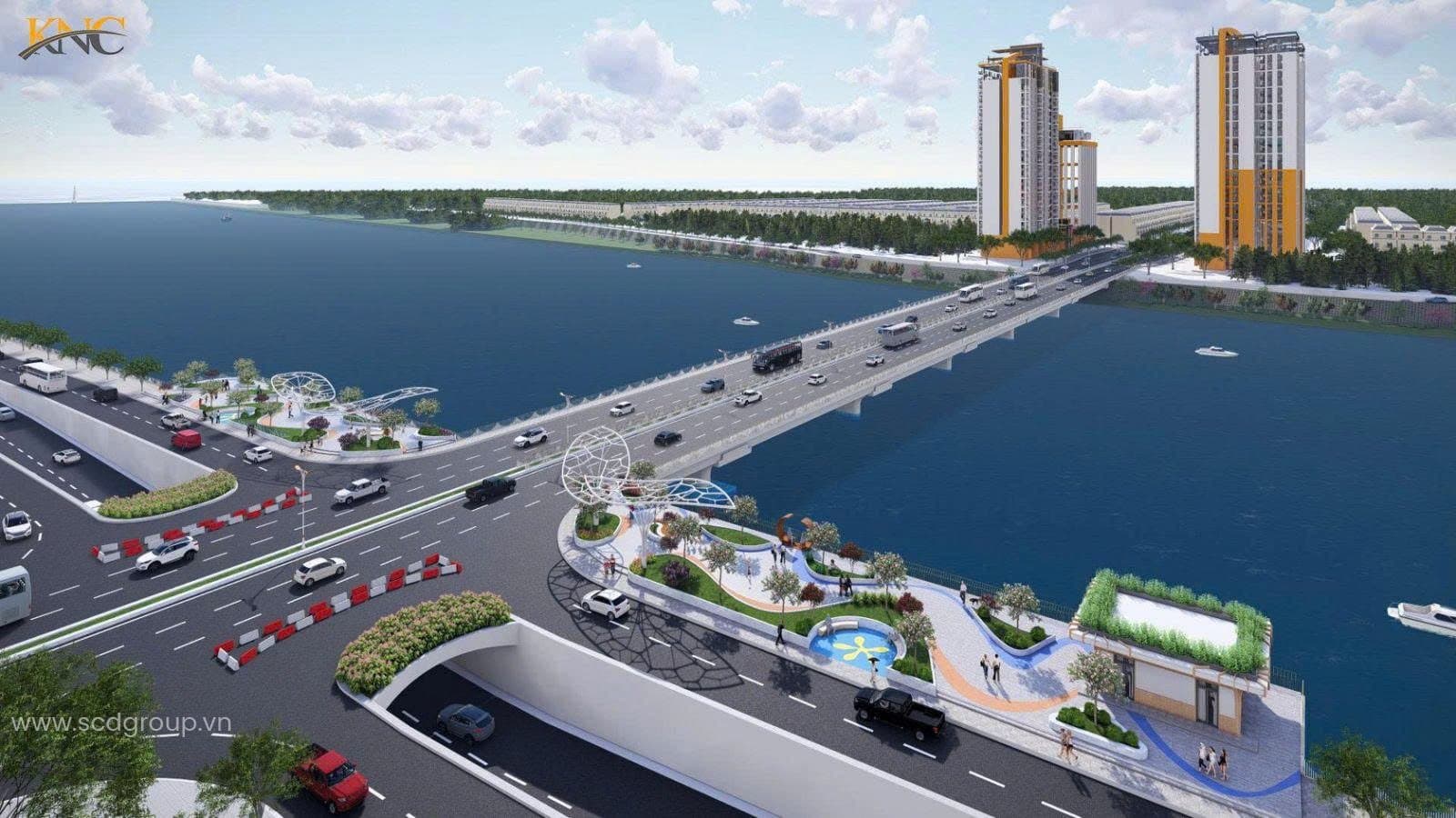 Dự án xây dựng nút giao dẫn lên cầu Hòa Xuân khởi công 25/08/2026, tạo động lực mới cho bất động sản Nam Hòa Xuân.