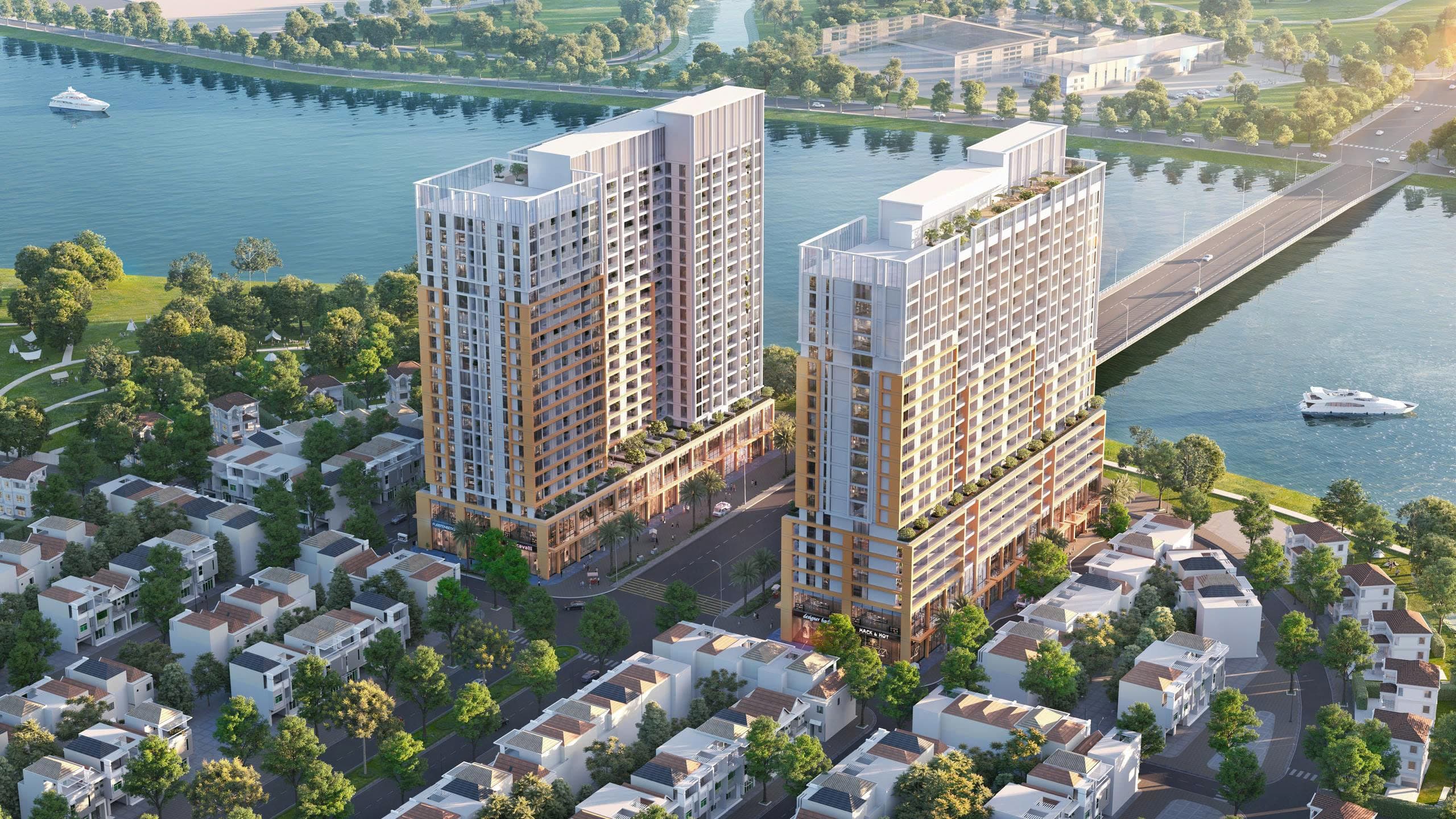 Dự án Spana Tower với vị trí ngay chân cầu Hòa Xuân hưởng lợi từ sự phát triển hạ tầng.