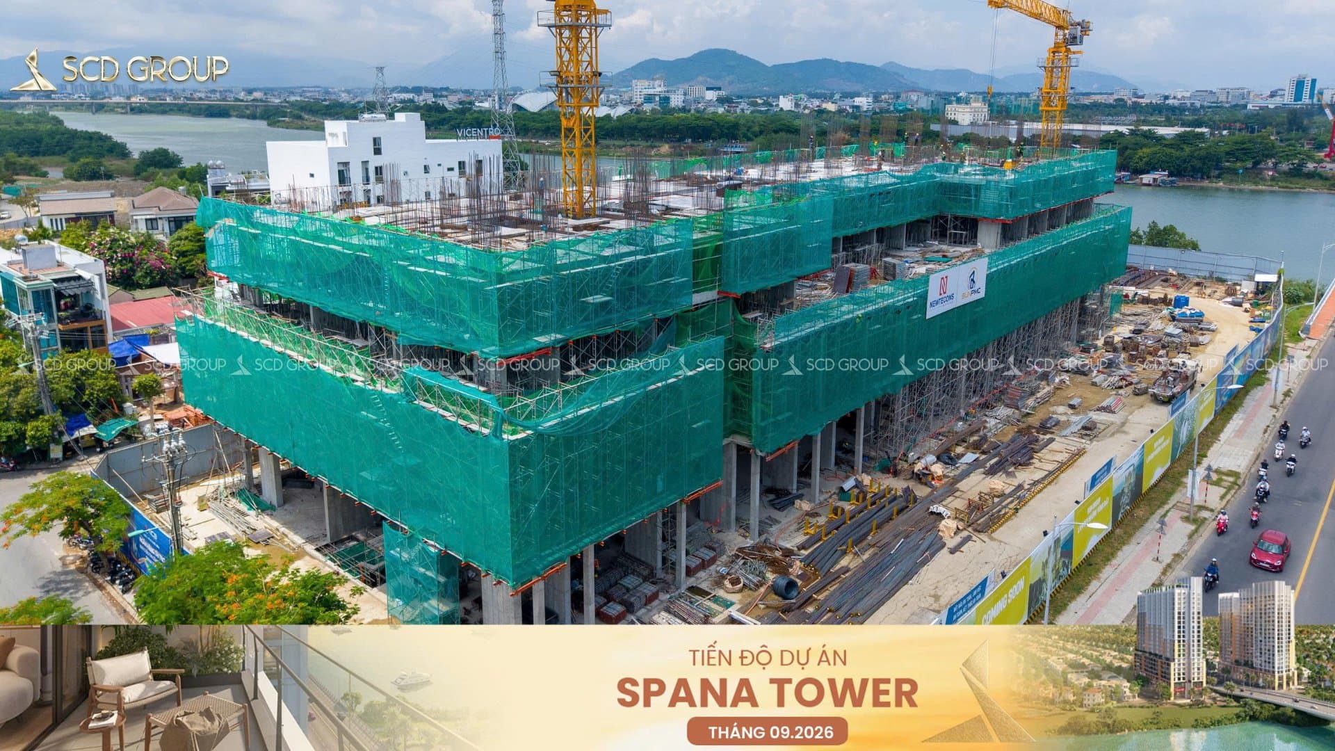 Spana Tower cập nhật tiến độ tháng 9/2026 – Tăng tốc hoàn thiện từng tầng