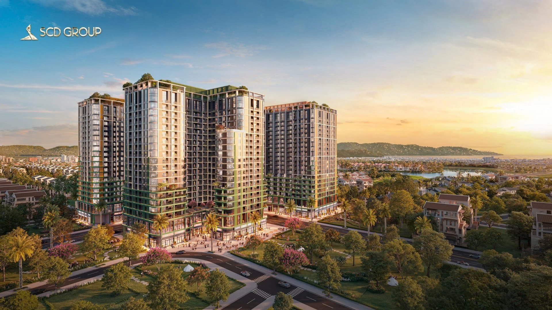 Thiết kế lấy cảm hứng từ sắc mai vàng giúp Tháp Mùa Xuân tạo dấu ấn riêng trong tổng thể “bức tranh Tứ Bình” FourS Tower. Ảnh minh họa: Sun Property.