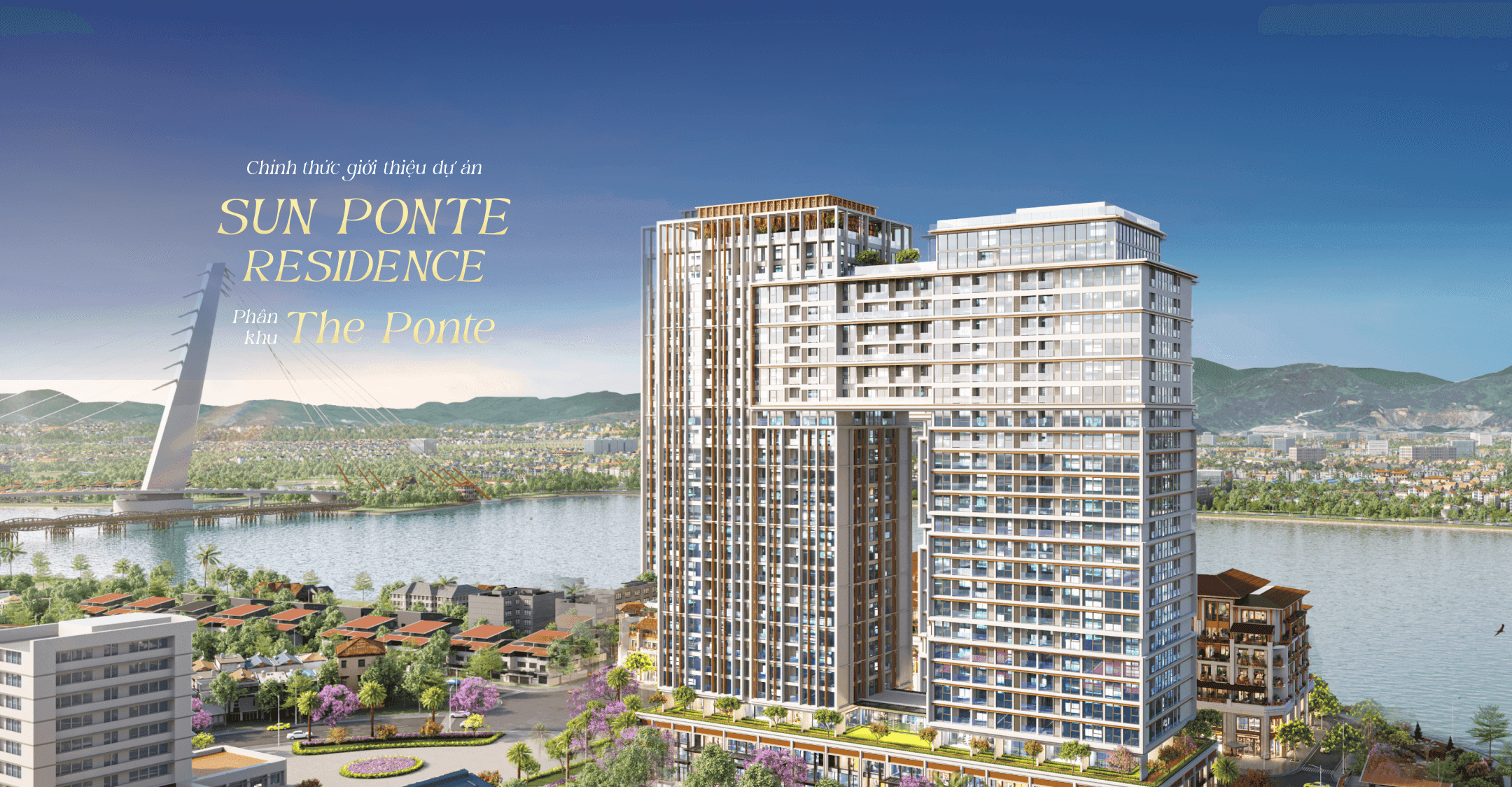 Phối cảnh tháp căn hộ Sun Ponte Residence