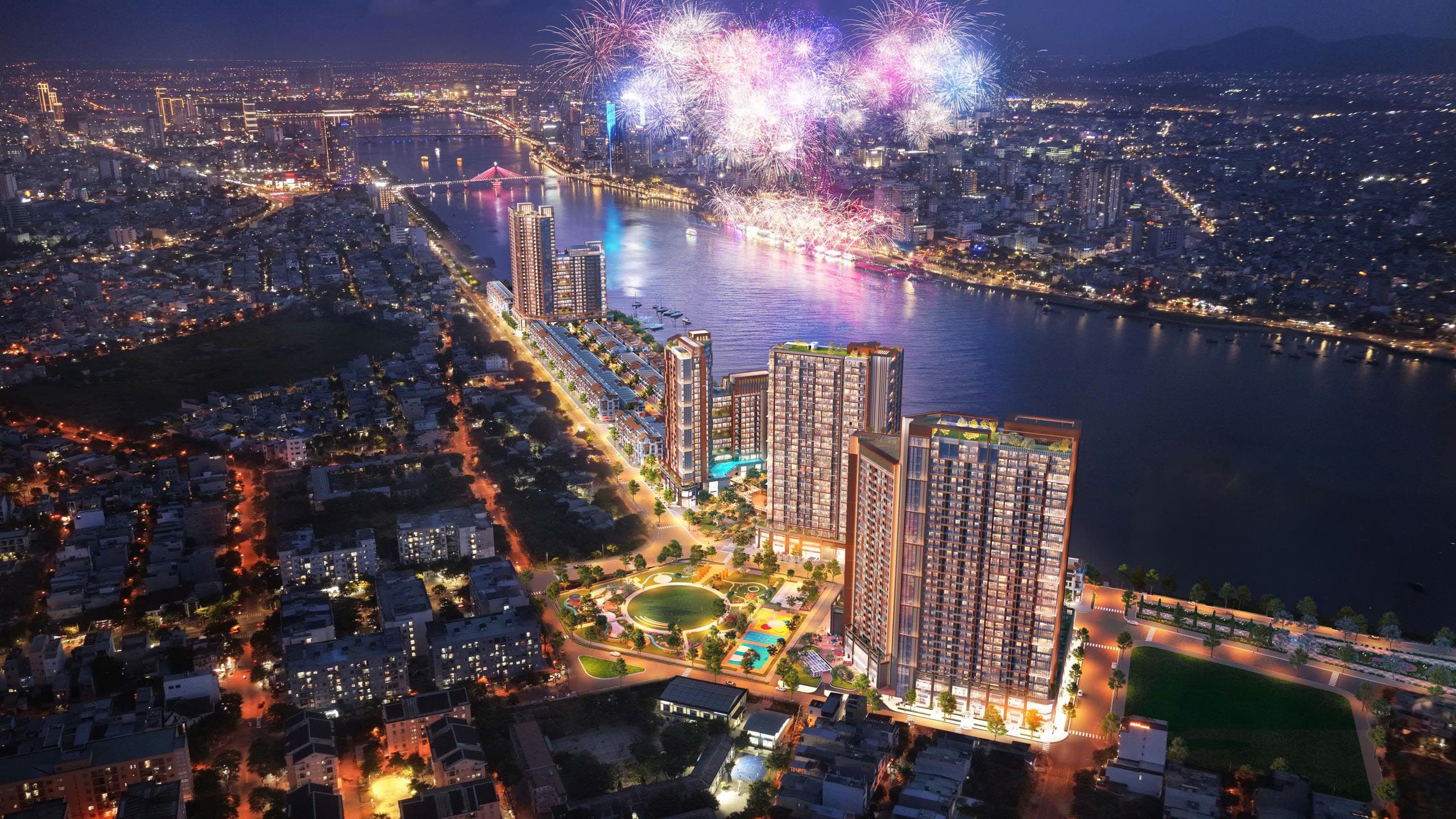 Sở hữu vị trí đắc địa ngay bên bờ Sông Hàn Sun Symphony là dự án bất động sản được săn đón nhất hiện nay. Ảnh: Sun Property.