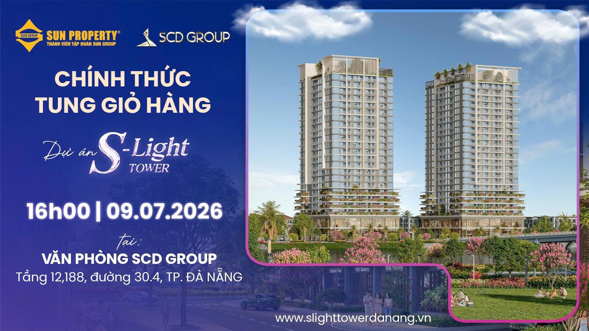 Chính thức mở giỏ hàng S-Light Tower – Cơ hội lựa chọn những căn hộ đẹp đầu tiên SCD Group