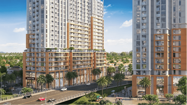 Sản phẩm shophouse khối đế với thiết kế trần cao 7m, mở ra không gian lý tưởng cho đa dạng các mô hình kinh doanh. Ảnh: Sun Property.